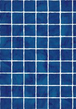 Tela Armada Turquesa ELBE SUPRA 1.5mm 2D Mosaico Azul Escuro